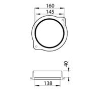 Accessoires cheminée Leda - Tubulure de gaz de chauffage Ø 160 mm