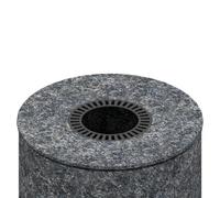 Accessoires cheminée Max Blank - couverture en pierre pour Nîmes Couvercle en pierre naturelle anthracite ciselée