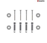 Accessoires cheminée Reuter - Jeu de 2 vis en acier inoxydable pour l'installation d'extensions de cheminée à double paroi à partir de 1500 mm de hauteur