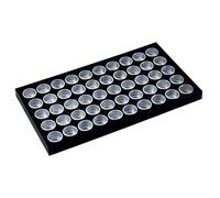 Accessoires compacts avec boîtes en aluminium visibles pour perles, goujons, fournitures, décoration, plateau de présentation
