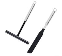 Accessoires Crêpière 2 Spatule et Étaleur Accessoires Crêpière | Lot de 2 outils, spatule et étaleur, 304 pour robuste, finition lisse, pour idéal crêpes fines