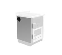 Accessoires cuisinière La Nordica-Panneaux latéraux pour l'installation de la sortie de fumée latérale-Vicenza Inox - Seitenteil mit Bohrung links
