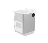 Accessoires cuisinière La Nordica-Panneaux latéraux pour l'installation de la sortie de fumée latérale-Vicenza Anthracite - partie latérale avec le trou à droite