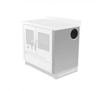 Accessoires cuisinière La Nordica - Panneaux latéraux pour l'installation de la sortie de fumée latérale-Venezia Inox - partie latérale avec le trou à droite