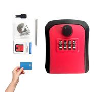 Accessoires d'accès résistants aux intempéries pour coffre-fort à clés pour | Cache à clés avec combinaison à 4 chiffres, rangement sûr des clés, boîte de verrouillage murale pour le A
