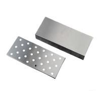 Accessoires de barbecue en acier inoxydable 30,5 cm - Couvercle à charnière - Granulés de bois pour barbecue extérieur - Outil de cuisson pour viande, légumes, fromage - Argent