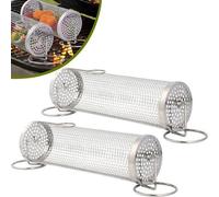 Accessoires de barbecue en acier inoxydable pour l'extérieur, légumes, poisson, viande, 30 x 9 x 9 cm