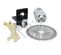 Accessoires de bricolage Torque Power 775 Moteur CC 12-24 V Lames à couple élevé à grande vitesse, kit de moteur de lames de scie for outils de jardin, bricolage, outils de tour (Color : Saw Blade Ki