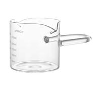 Accessoires de café transparents résistants à la, verre à expresso à Double bec, poignée ergonomique, pichet à mesure du lait, verre à expresso