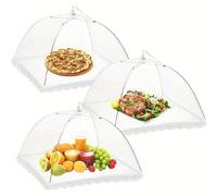 Accessoires de cuisine Couvercles de protection alimentaire en maille pour la maison, Protecteur alimentaire pliable et escamotable, Couvercle en filet anti-insectes et mouches, Essentiels de camping