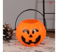 Accessoires De Fête D'Halloween En Plastique, Seau À Citrouille, Tour De Friandises Cosplay, Porte-Pochette De Décoration, Décoration D'Halloween