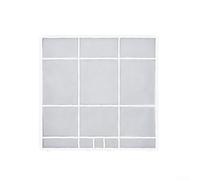 Accessoires de filtre de climatiseur pour unité suspendue intérieure - Protecteur d'écran anti-poussière en plastique pour sortie d'air - Partie du système de refroidissement domestique (32,2 x 31 cm)