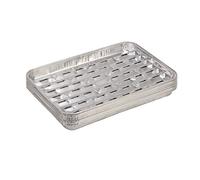 Accessoires de gril tepro plateaux de gril en aluminium lot de 10, 23 x 34 x 2,5 cm