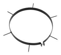 vidaXL Aérateur de gazon pour rouleau de jardin 5 pièces avec crampons Ø 30 cm Fer