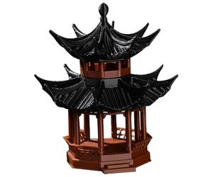 Accessoires de Jardin Zen Miniatures de Jardin Japonais pagode Miniature en Plastique de 4,6x4,6x5,3 cm Mini Statue de pagode de Jardin Japonais pour décoration de bonsaï de Jardin Zen