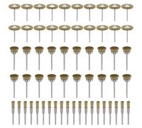 Accessoires de perçage à brosse métallique, Brosses métalliques, tasse abrasive, roue de brosse métallique, 20/60 pièces for le polissage des outils rotatifs. Ébavurer(60PCS Product 1 A)