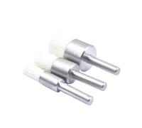 Accessoires de perçage à brosse métallique, Ensemble de brosses en fil nylon abrasif céramique et acier au carbone, 4-42 mm, grain 180-500, ébavurage. polonais(500Grit Diameter4mm)