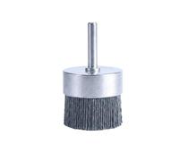 Accessoires de perçage à brosse métallique, Les brosses abrasives de roue coupe d'extrémité en nylon carbure silicium ébavurent. Ensemble 120-800 Grain 4-42mm(1.06in(27mm) 320Grit)