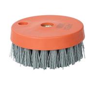 Accessoires de perçage à brosse métallique, Roue de brosse à tasse Abrasive 100mm, grain Multiple rouge for pierre, marbre, granit, béton, vernis(1800-1PCS-M5.8.11)
