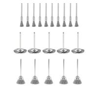 Accessoires de perçage à brosse métallique, Roues en fil d'acier multicolores, plusieurs tailles, tige de 2.35mm et 3mm, for perceuse vernis, 10 à 45 pièces(20PCS)
