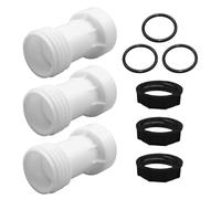 Accessoires de réservoir IBC, 3 adaptateurs IBC S60 x 6, extension, accessoires de conteneur IBC avec joint, connecteur IBC pour réservoir d'eau de pluie, tuyau d'arrosage