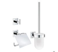 Accessoires de salle de bain - GROHE - Start Cube - Set 3 en 1 - Finition Chromée - Verre/Métal