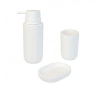 Relaxdays Ensemble de 3 accessoires de bain