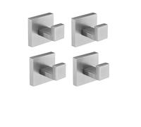 Accessoires de salle de bain, surface en acier brossé, acier inoxydable SUS304, crochet 4 pièces