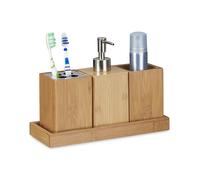 Relaxdays Accessoires de bain porte brosse à dents