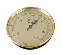 Accessoires de sauna Humidomètre Thermomètre 0-120 degrés (hygromètre) | Résistant à la chaleur jusqu'à 120 °C, idéal pour le sauna et le bain à vapeur, technologie bi-métal précise, design robuste