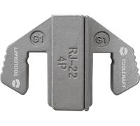 Accessoires de sertissage TOOLCRAFT Insert de sertissage pour connecteurs 4P4C/Rj22 adapté pour marque (pinces): TOOLCRAFT PZ-500