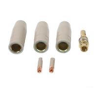 Accessoires de soudage Mig pour torche 15AK 2 embouts antiadhésifs 3 buses anti-adhésives 1 support de pointe au total 6 articles (1,0 mm)
