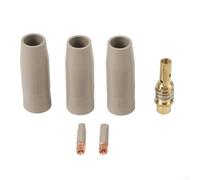 Accessoires de soudage Mig pour torche 15AK 2 embouts antiadhésifs 3 buses anti-adhésives 1 support de pointe au total 6 articles (0,9 mm)