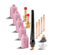 Accessoires de soudage STAHLWERK WP-26 TIG Pièces d'usure pour lentilles à gaz TIG 14 pièces