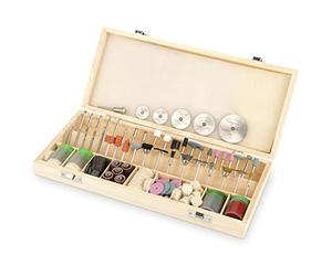 Accessoires d'outil Rotatif 242 Pièces Avec Kit De Coupe, Meulage, Ponçage, Affûtage, Sculpture Et Polissage De Taille De Tige De 1/8 Po (3,2 Mm) Avec Étui De Transport