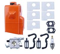 Accessoires d'outils Couvercle de filtre à air de cylindre de moteur supérieur, tuyau de carburant de carburateur compatible avec la tronçonneuse Stihl MS170 MS180 017 018 Zama C1Q S43B compatible ave