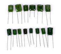 Accessoires électroniques Condensateurs 180pcs / lot Kit assorti de condensateurs à film polyester 2A104J 2A332J 2A472J 2A103J 2A333J 2A473J 2A563J 2A223J Ensemble de condensateurs Appareils électroni