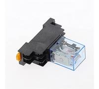 Accessoires électroniques Relais AC/DC110V 220V 12V 24V Bobine de relais général DPDT Micro Mini commutateur électromagnétique avec base prise LED MY2P HH52P MY2NJ(DC 36V)