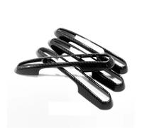 Accessoires et Autocollants extérieurs chromés Noir Carbone pour poignées de portières de Voiture Toyota RAV4 XA50 Hybrid 2019-2023