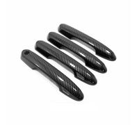 Accessoires et Autocollants extérieurs chromés Noir Carbone pour poignées de portières de Voiture Toyota RAV4 XA50 Hybrid 2019-2023
