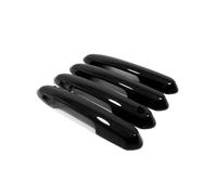 Accessoires et Autocollants extérieurs chromés Noir Carbone pour poignées de portières de Voiture Toyota RAV4 XA50 Hybrid 2019-2023