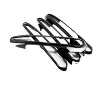 Accessoires et Autocollants extérieurs chromés Noir Carbone pour poignées de portières de Voiture Toyota RAV4 XA50 Hybrid 2019-2023
