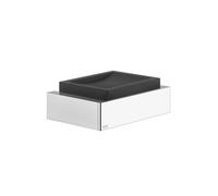 Accessoires Gessi Rettangolo porte-savon mural, plat noir, 20802707, Couleur: Métal noir brossé PVD