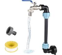 Accessoires IBC : adaptateur S60 x 6 pour réservoir IBC avec raccord de tuyau de 3/4 pouce