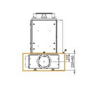 Accessoires Leda - Boîtier de raccordement d'air pour le raccordement d'air extérieur pour FINA / FINA plus