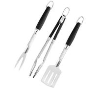 Accessoires pour Barbecue en acier inoxydable, 3 pièces, fourchette, pince, spatule, outils de cuisine portables multifonctions