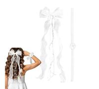 Accessoires pour cheveux communion fille - Bandeau de perles avec - Bandeau avec perles | Pour église, baptême, dîner, banquet, mariage, anniversaire, événement spécial session