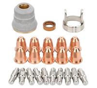 Accessoires pour découpeuse plasma - Torche de découpe IPT60 - Kit de buses - Buses de 0,8 mm - Électrodes et capuchon de protection - Entretoises - Ensemble de 23 pièces
