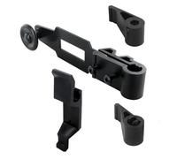 Accessoires pour Espagnolette de Volets Battants - Système de Fermeture pour Volet Battant et Persiennes - Noir Mat en matière Polyamide Résistante - Longue durabilité - Fabrication Française