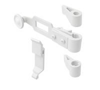 Accessoires pour espagnolette de Volets battants - Système de Fermeture pour volet battant et persiennes - Blanc Mat en matière Polyamide résistante - Longue durabilité - Fabrication française